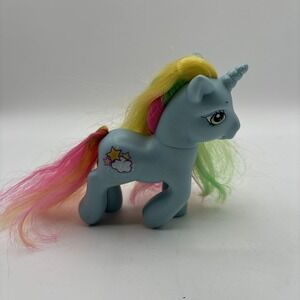 Hasbro My Little Pony Whistle Wishes Blue Brushable Unicorn Figure G3 MLP 2006